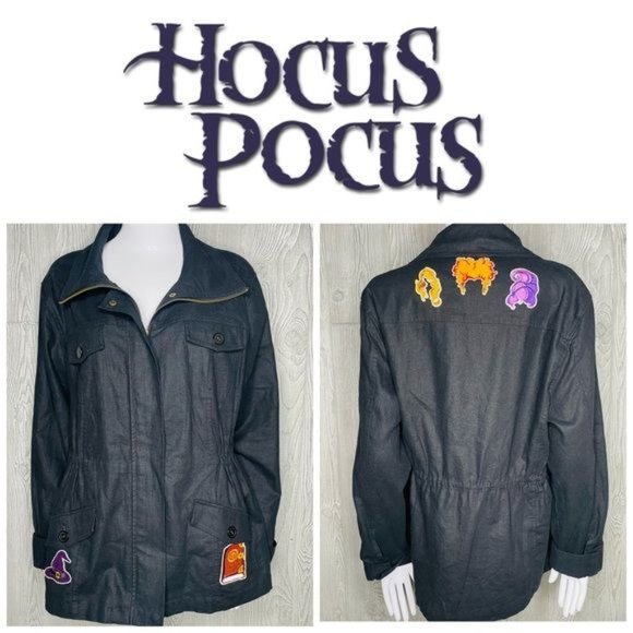 Hocus pocus Sanderson sister Croft & barrow hand crafted jacket XL embroidered - Picture 1 of 9